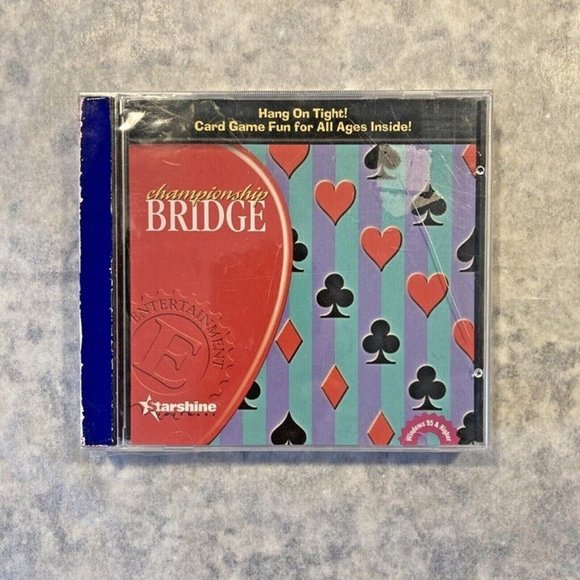 Twin-Pak Starshine Software Championship BRIDGE SOLITAIRE Suite CD-ROM ~ SEALED! - Picture 3 of 9
